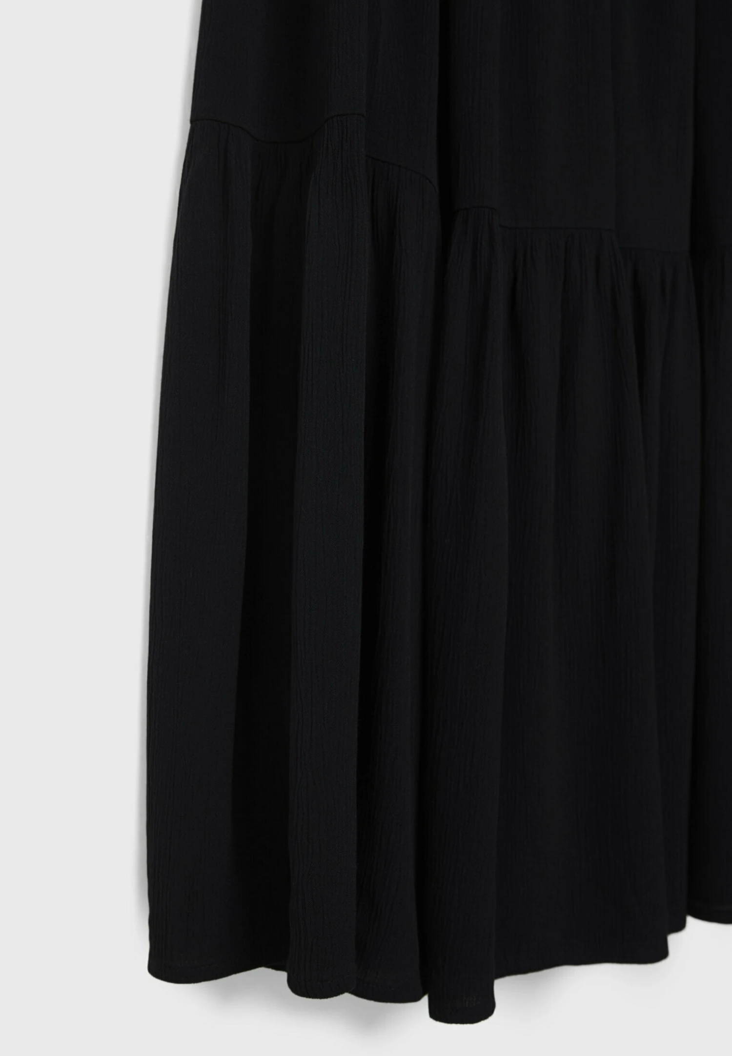 Stradivarius PEASANT - Długa Spódnica - Black 5 Stradivarius PEASANT - Długa Spódnica - Black - obrazek 5