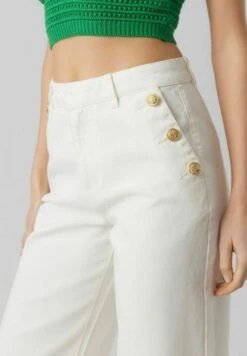 Vero Moda HIGH WAIST - Jeansy Dzwony - Snow White -Ulla Popken Sklep dcd544b793c144e28050bf6cd7dda30b