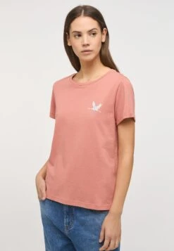 Mustang T-shirt Z Nadrukiem - Rosa