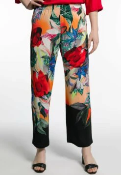 Ulla Popken Spodnie Materiałowe - Salsarot