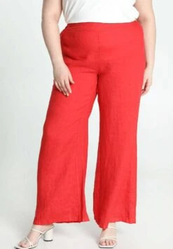 UNI - Spodnie Materiałowe - Red