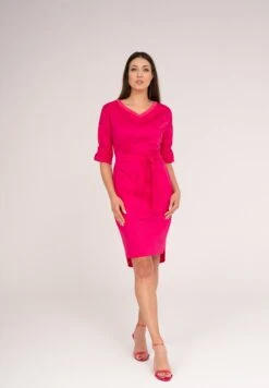 AMANDA - Sukienka Etui - Amarantowy -Ulla Popken Sklep e28641fa1db44932a7263863ae62151a