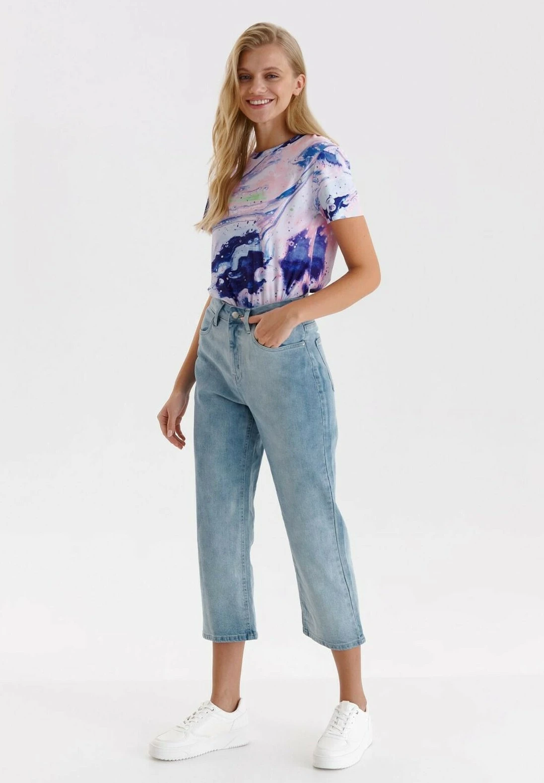 Jeansy Relaxed Fit - Niebieski 2 Jeansy Relaxed Fit - Niebieski - obrazek 2