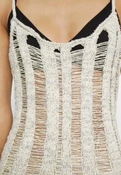 BDG Urban Outfitters LADDERED CAMI DRESS - Sukienka Dzianinowa - Cream -Ulla Popken Sklep e77cab4342a14f78a0df132ebd6781e6