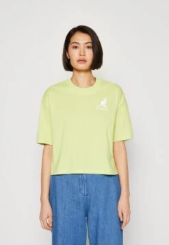 Marc O'Polo DENIM ROUNDNECK - T-shirt Z Nadrukiem - Limeade