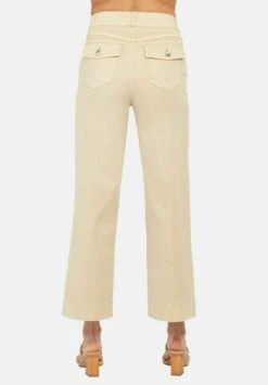 Spanx STRETCH CROPPED WIDE LEG - Spodnie Materiałowe - Almond -Ulla Popken Sklep e8cdaa9ebec74700a2cbce5b38b83a4d