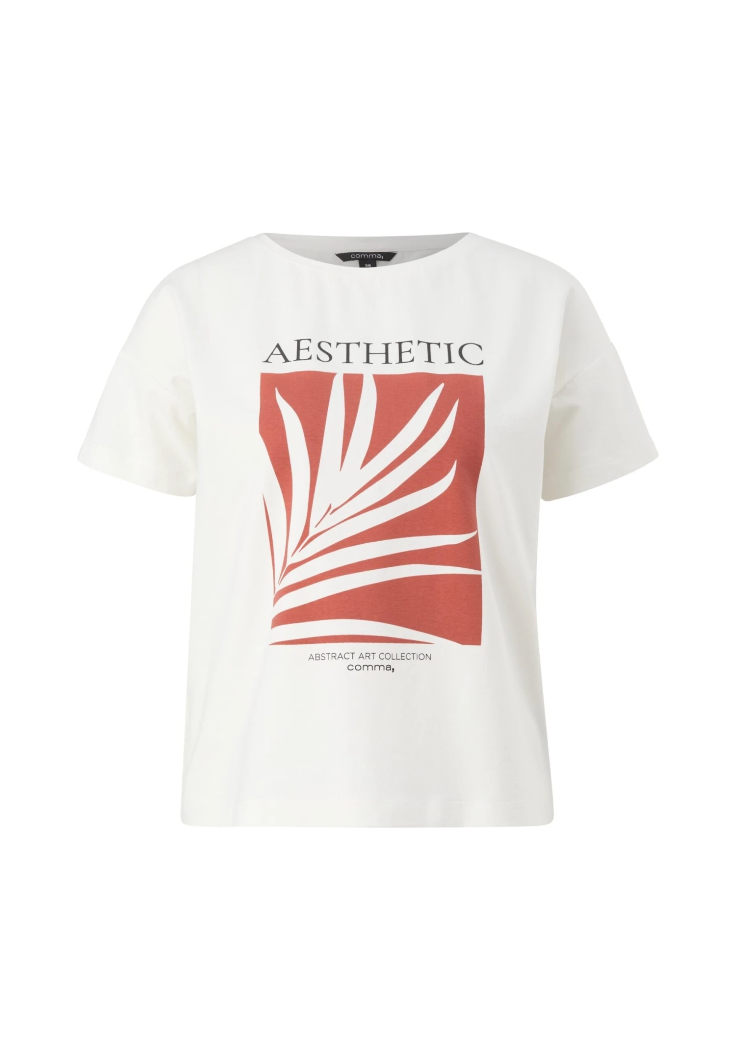 Comma MIT FRONTPRINT - T-shirt Z Nadrukiem - Weiß 7 Comma MIT FRONTPRINT - T-shirt Z Nadrukiem - Weiß - obrazek 7