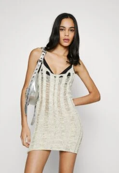 BDG Urban Outfitters LADDERED CAMI DRESS - Sukienka Dzianinowa - Cream -Ulla Popken Sklep ecfd3995bd3f4edeab549e27906c886a