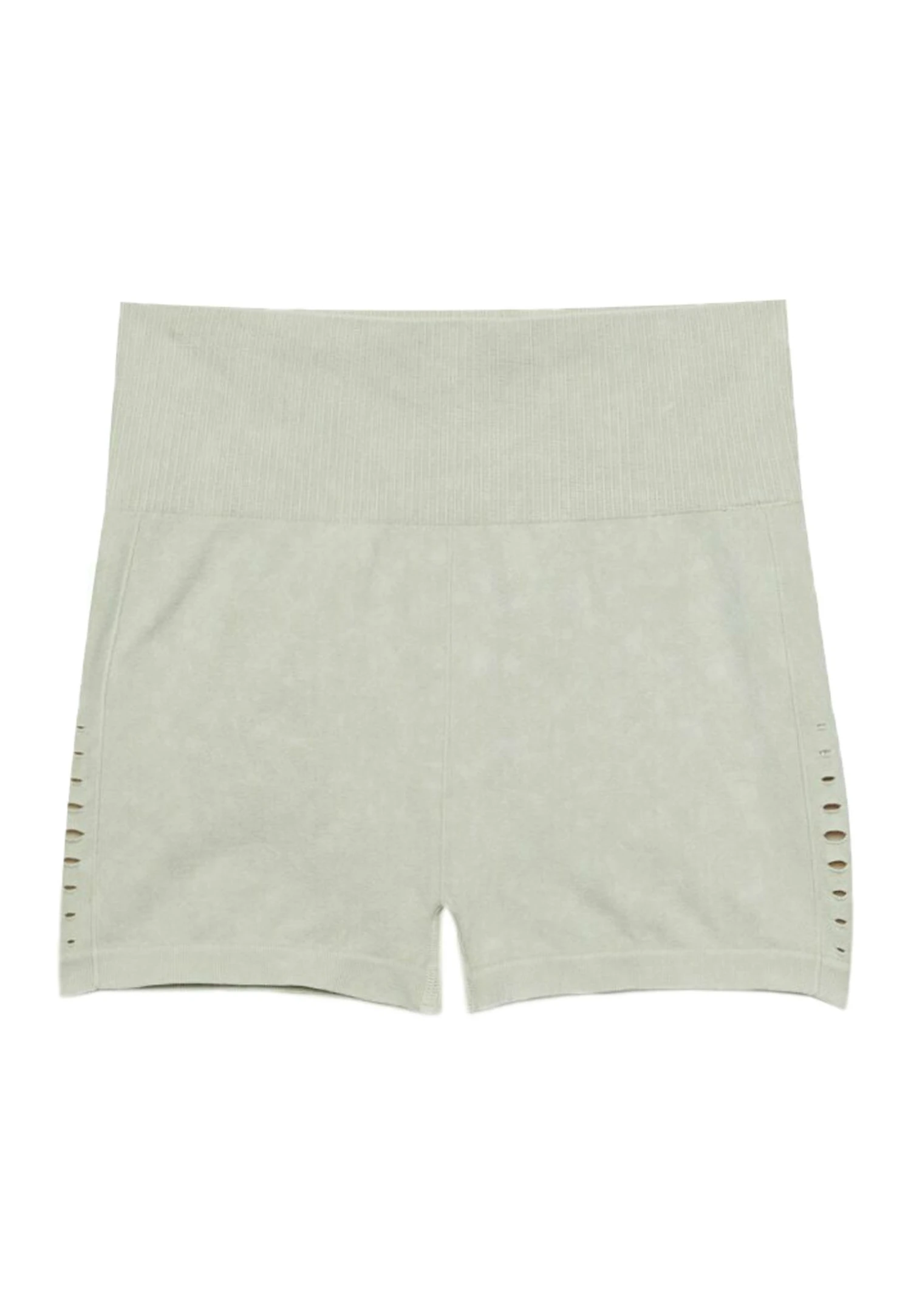 Stradivarius FADED EFFECT HOT WITH PERFORATIONS - Szorty - Stone 5 Stradivarius FADED EFFECT HOT WITH PERFORATIONS - Szorty - Stone - obrazek 5