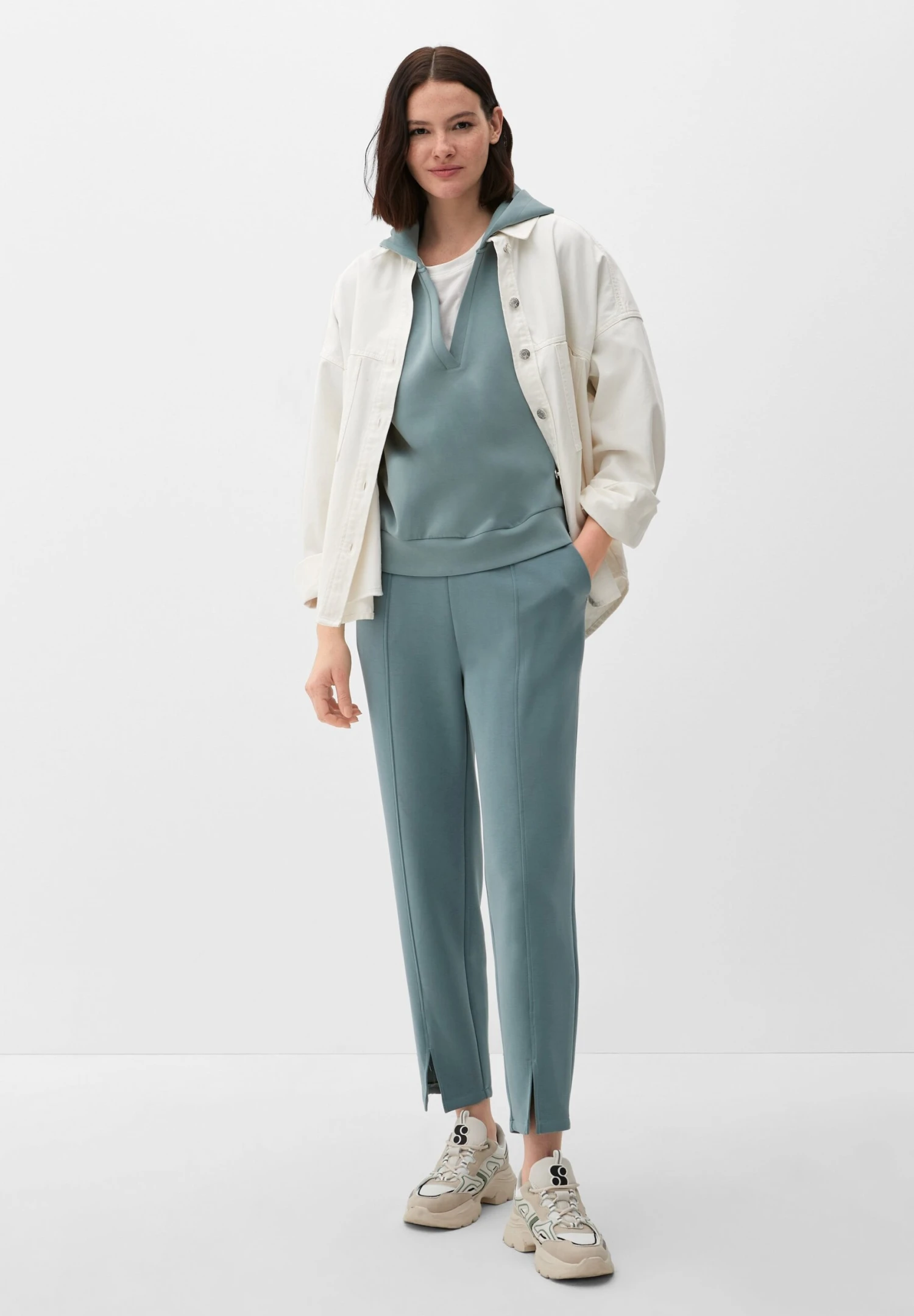 S.Oliver REGULAR - Spodnie Treningowe - Helles Petrol 2 S.Oliver REGULAR - Spodnie Treningowe - Helles Petrol - obrazek 2