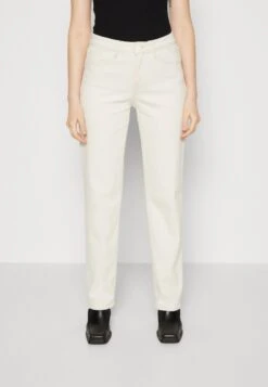 Denham BARDOT - Jeansy Straight Leg - Ecru