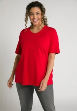 Ulla Popken T-shirt Basic - Salsa