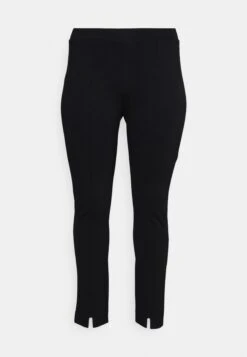 ONLY CARMAKOMA CARELORA SLIT PANT - Spodnie Materiałowe - Black -Ulla Popken Sklep f6a2fec130b74b3e9ddfd8148cd40c49