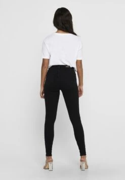 ONLY ONLPOWER MID PUSH UP - Jeansy Skinny Fit - Black 6 ONLY ONLPOWER MID PUSH UP - Jeansy Skinny Fit - Black -Ulla Popken Sklep f76c0476ce4c4288820e202a7fb35b95
