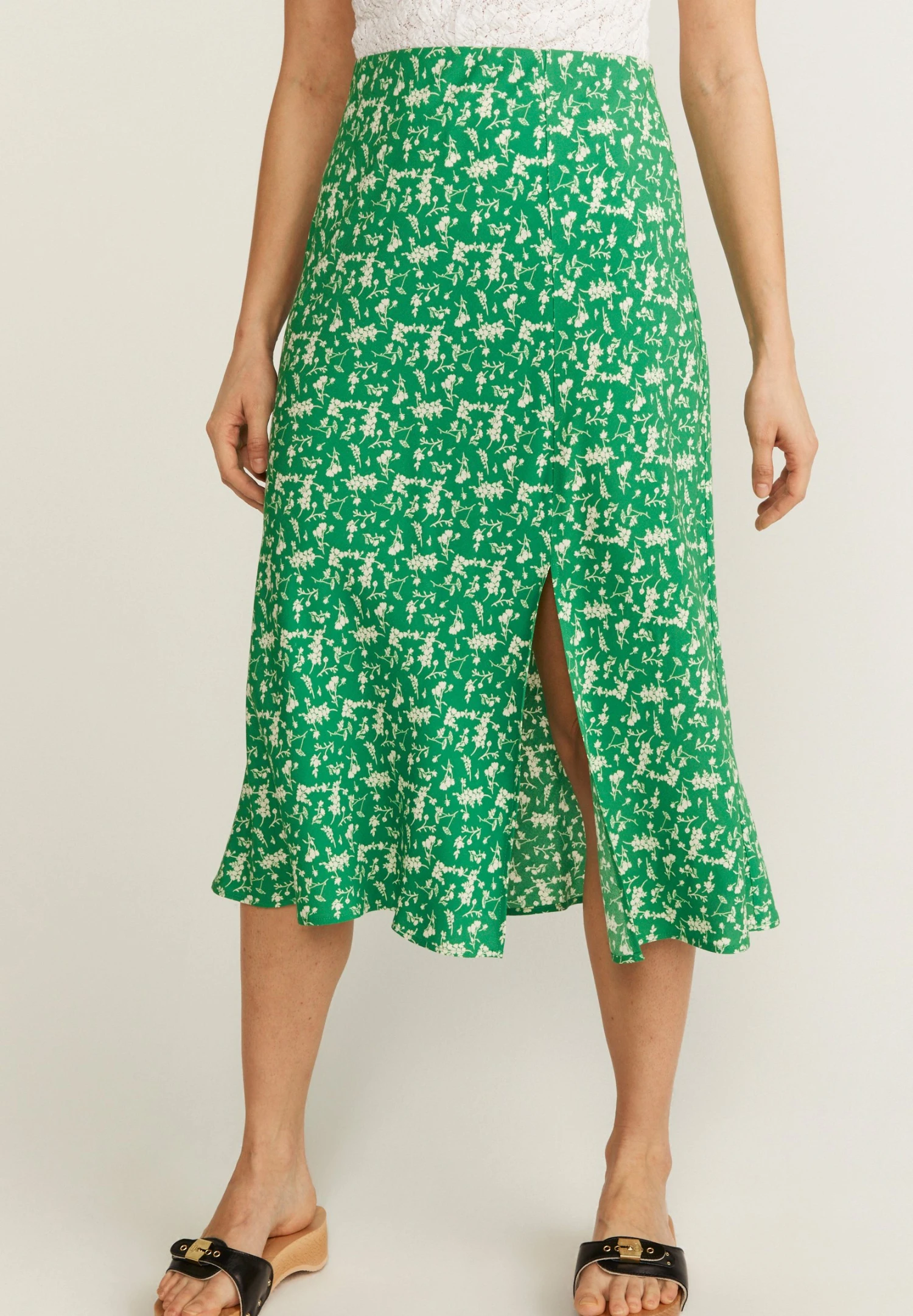 DITTE - Spódnica Trapezowa - Fields Green Be 1 DITTE - Spódnica Trapezowa - Fields Green Be