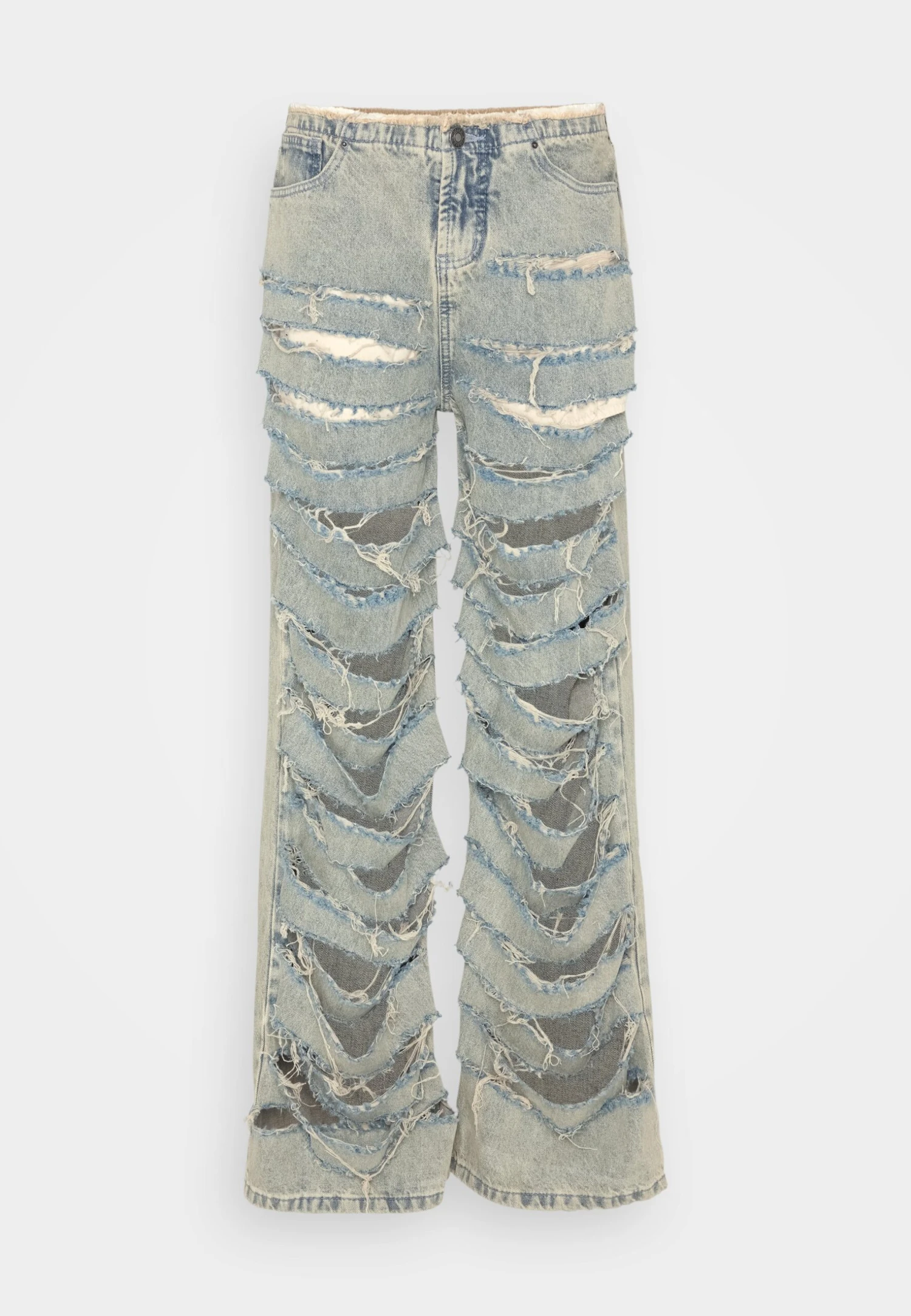 Jaded London EXTREME SLASHED LOW RISE - Jeansy Bootcut - Blue 5 Jaded London EXTREME SLASHED LOW RISE - Jeansy Bootcut - Blue - obrazek 5