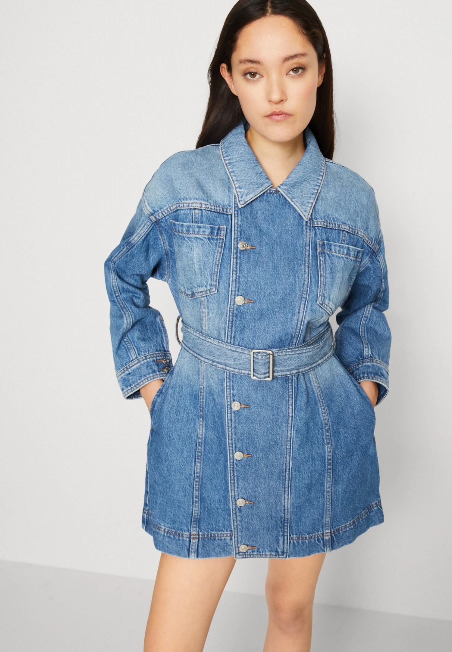 MISS SIXTY DRESS - Sukienka Jeansowa - Middle Blue 4 MISS SIXTY DRESS - Sukienka Jeansowa - Middle Blue - obrazek 4